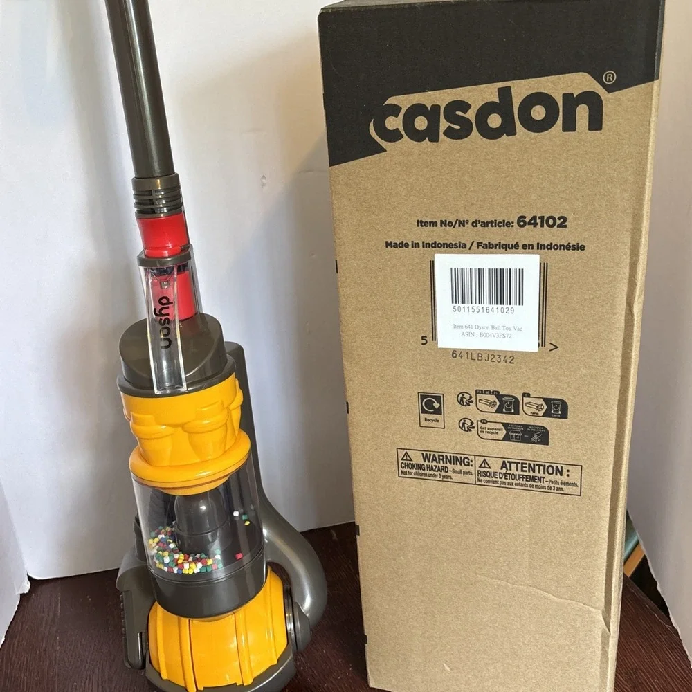 KIDS DYSON BALL TOY VACUUM CLEANER CASDON REAL SUCTION **NEW**